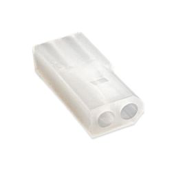 Male .062" Pin & Socket Receptacle Housing, 2 Circuits, 2x1